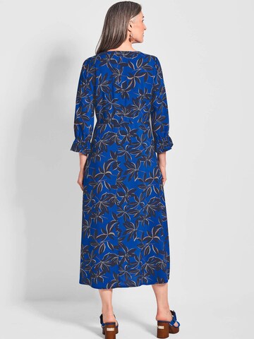 Goldner Sommerkleid in Blau