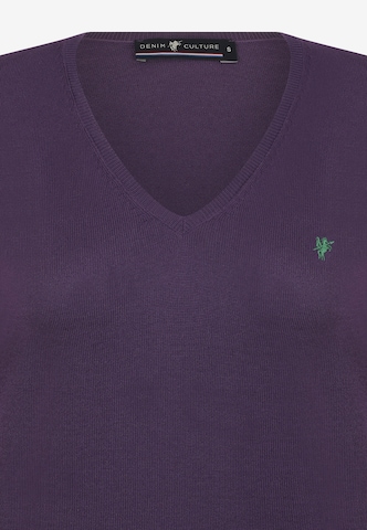 DENIM CULTURE Sweater 'Charlize' in Purple