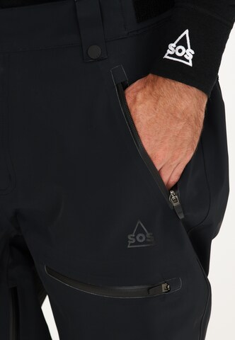 SOS Regular Weatherproof pants 'Silverton' in Black