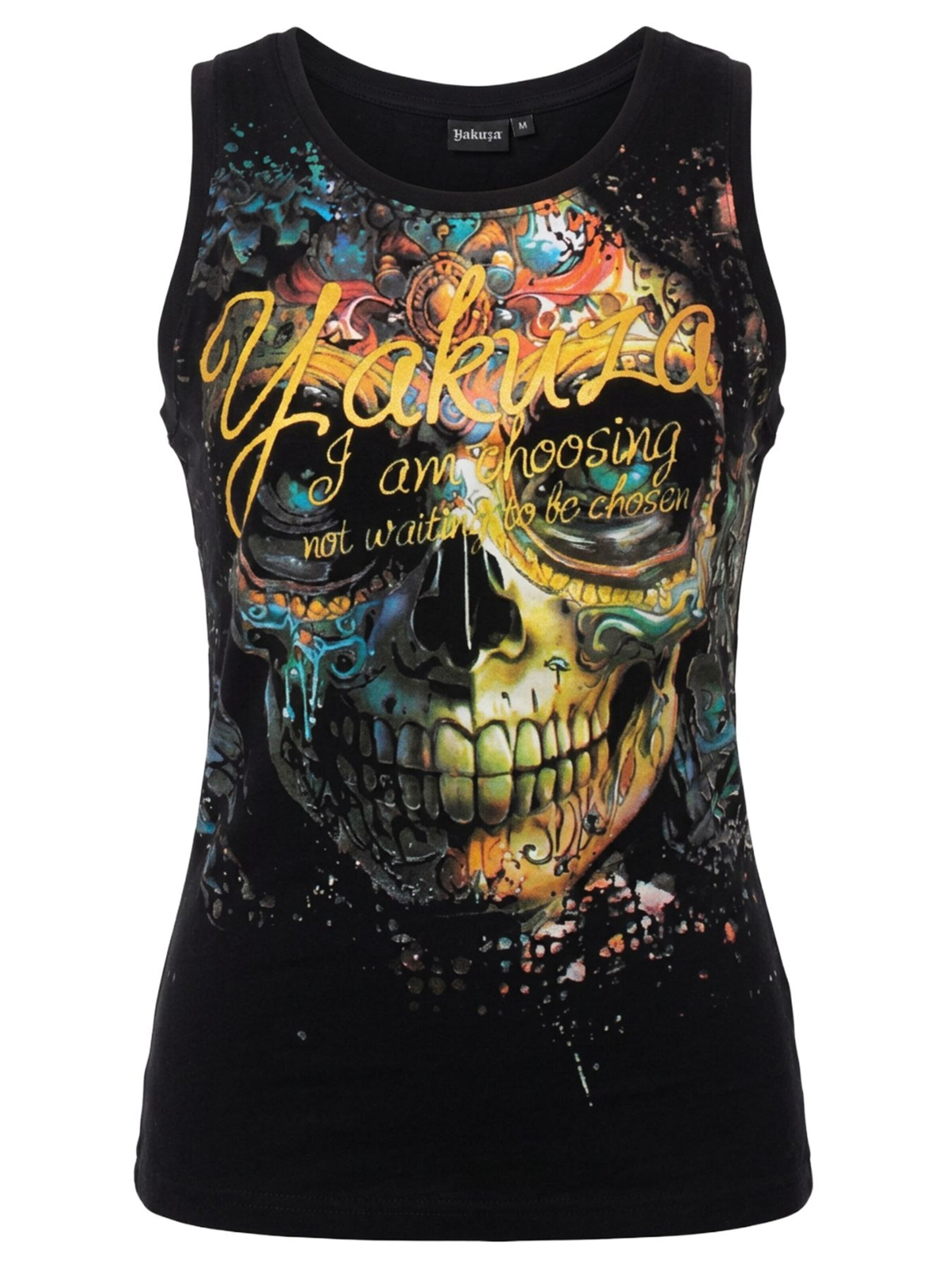 Yakuza Top 'Choosen' in Black: front