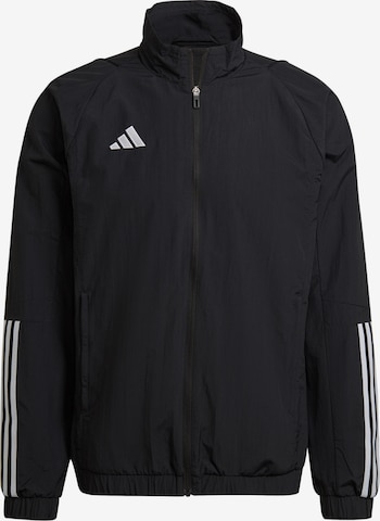 ADIDAS PERFORMANCE Athletic Jacket 'Tiro 23' in Black: front