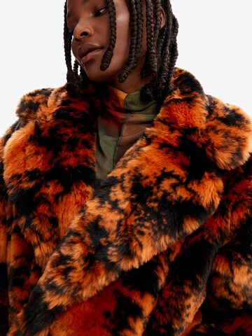 Desigual Winter Coat in Orange