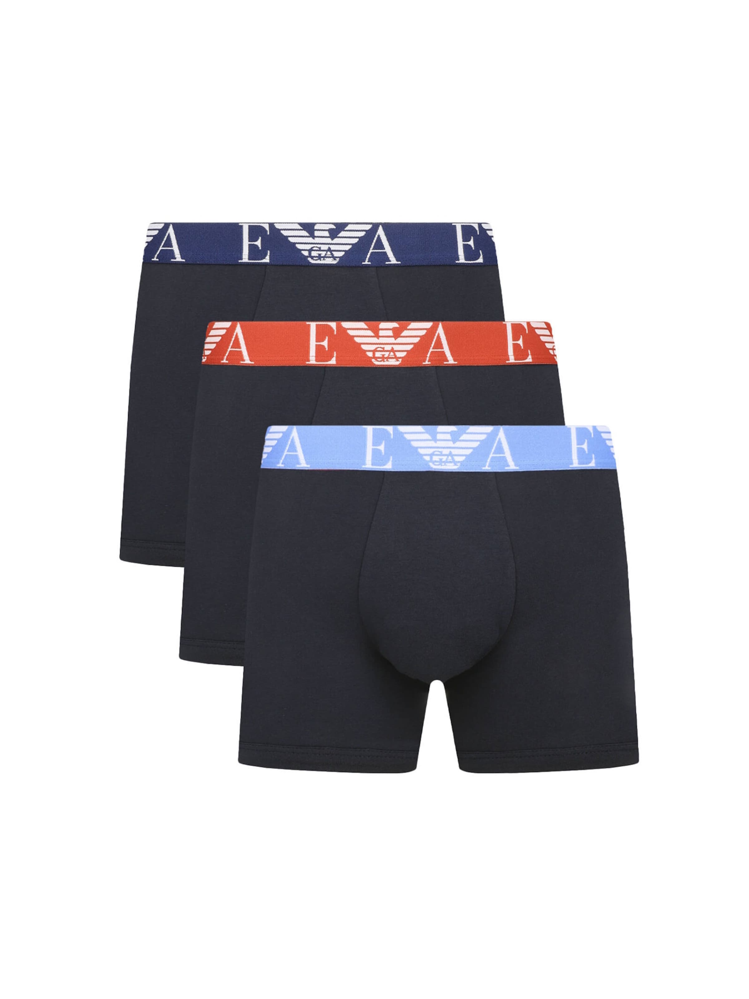 Boxers Emporio Armani en bleu : devant