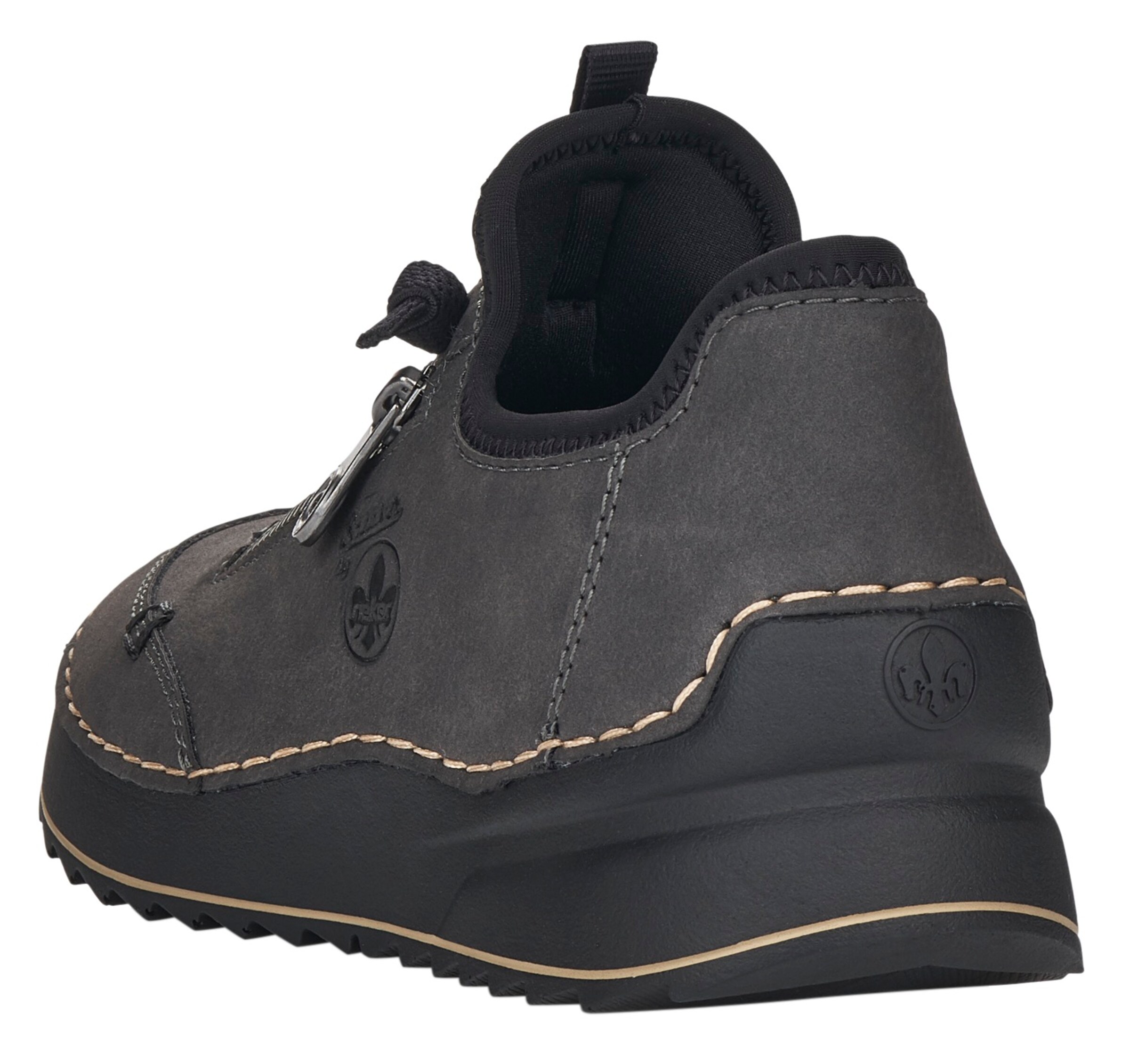Baskets basses Rieker en gris