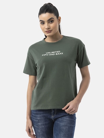 T-shirt 'WT390' CIPO & BAXX en vert : devant