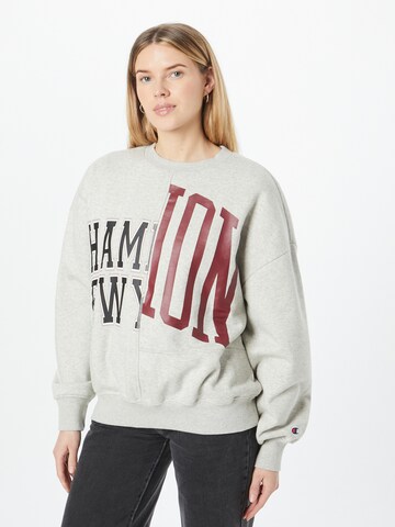 Champion Authentic Athletic Apparel Sweatshirt in Grau: Vorderseite