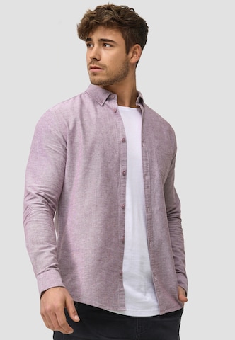 Coupe regular Chemise business 'Kepner' INDICODE JEANS en violet