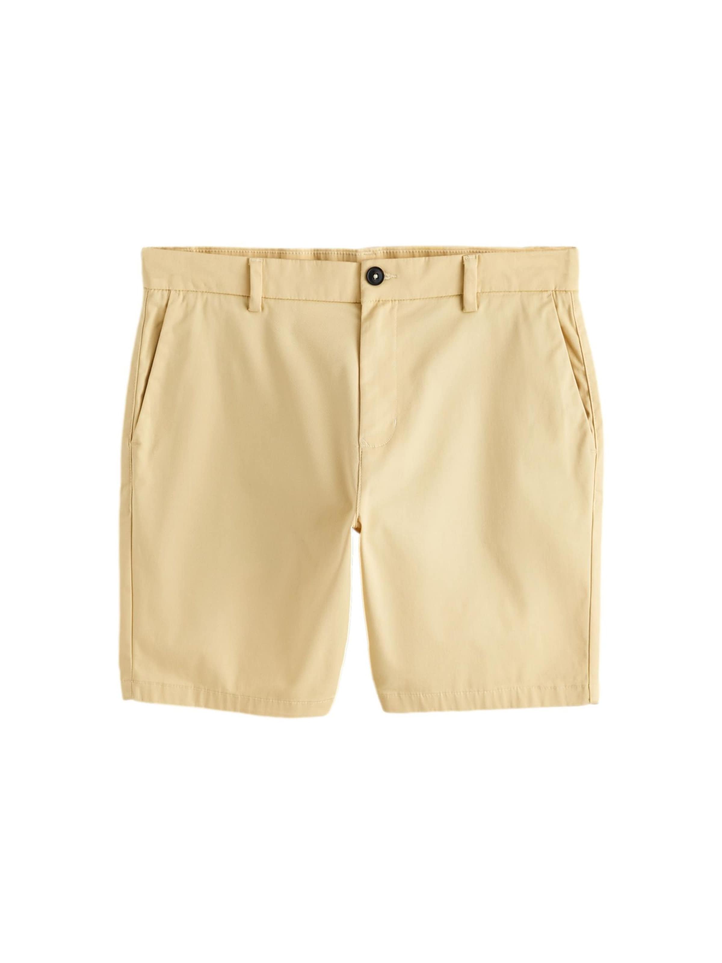 Coupe slim Pantalon chino Next en jaune : devant