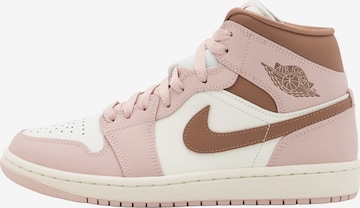 Jordan Кроссовки на платформе 'AIR JORDAN 1' в Ярко-розовый: спереди