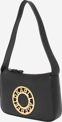 Karl Lagerfeld Schultertasche in Schwarz: predná strana