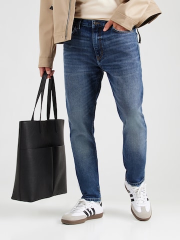 HUGO - Slimfit Calças de ganga '734' em azul: frente
