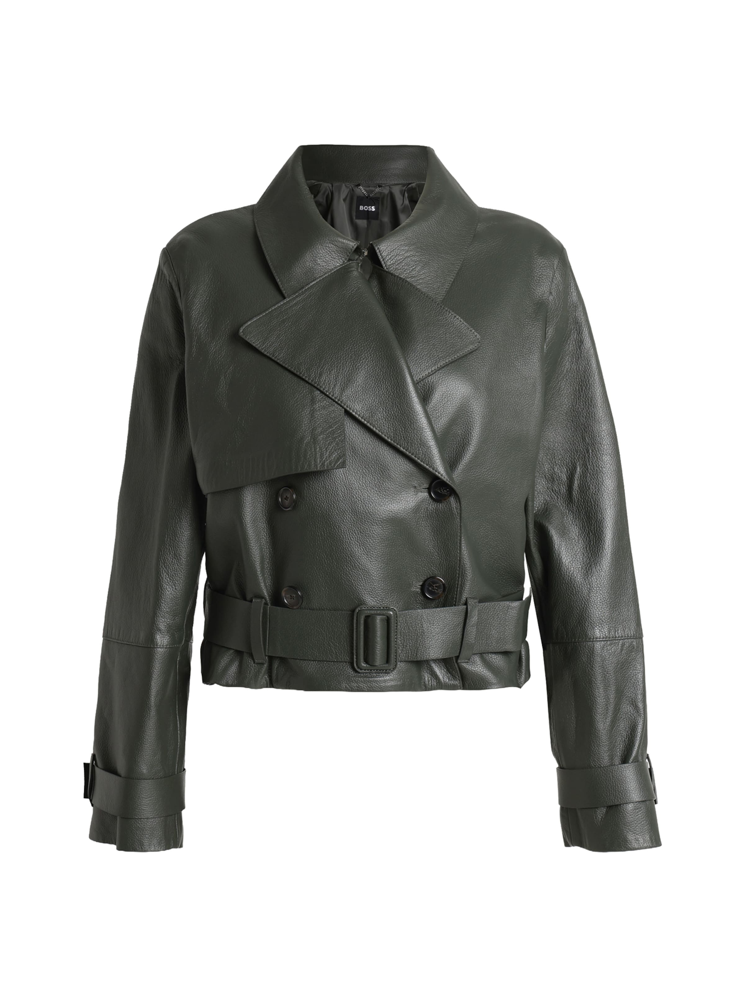 BOSS Veste mi-saison 'Satela1' en XS en vert foncé, Vue avec produit