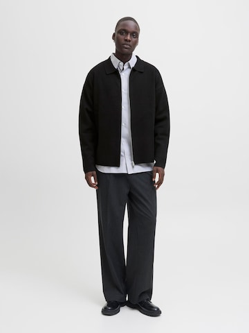JACK & JONES Gebreid vest in Zwart