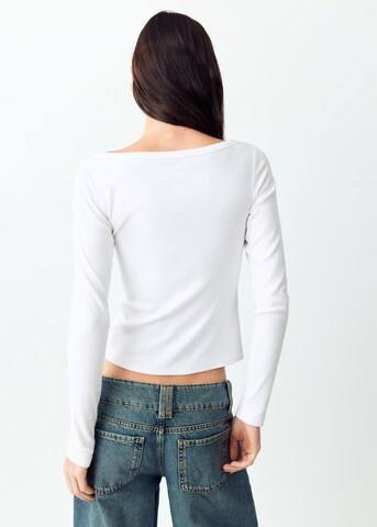 T-shirt 'NIEVE' MANGO TEEN en blanc