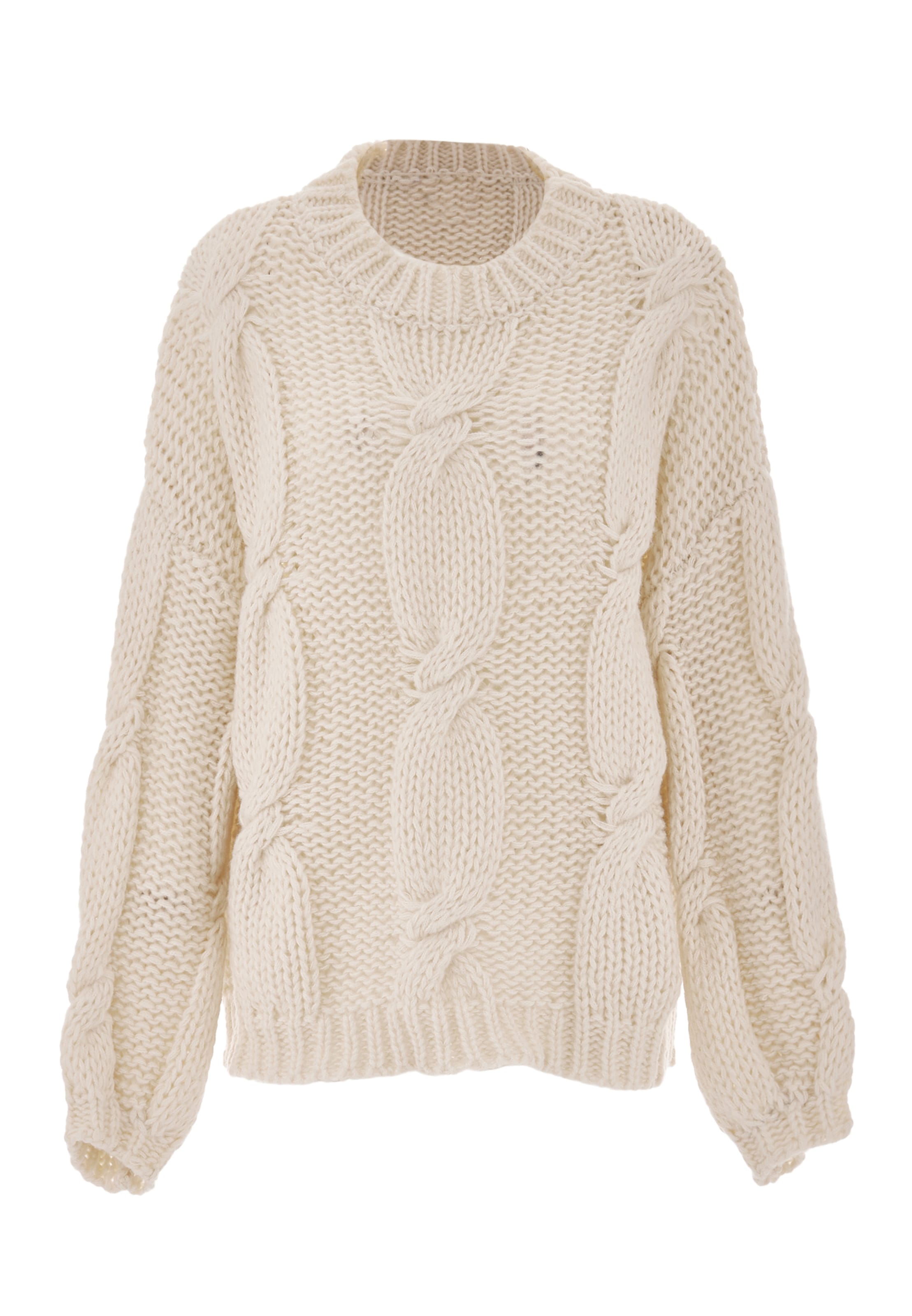 ebeeza Kampsun, värv valge: eest vaates