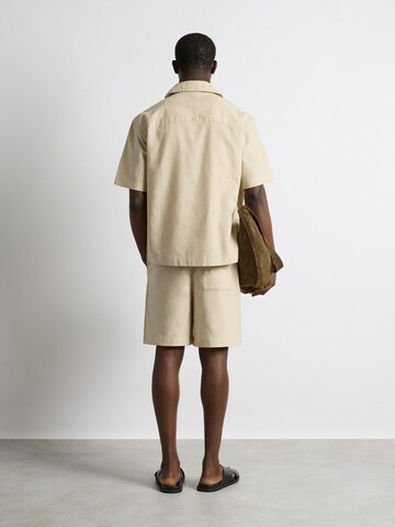 Burocs Regular fit Button Up Shirt in Beige