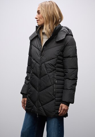 STREET ONE Winter Jacket in Black: front
