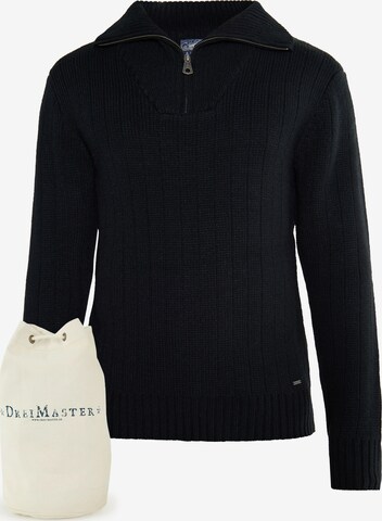 DreiMaster Vintage Sweater in Black: front