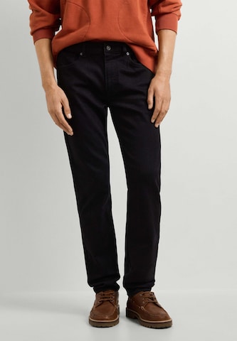 Pepe Jeans - Tapered Vaquero en negro: frente