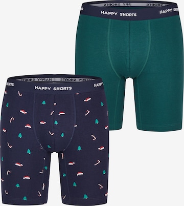 Happy Shorts Boxer shorts ' XMAS Boxer Briefs ' in Blue: front