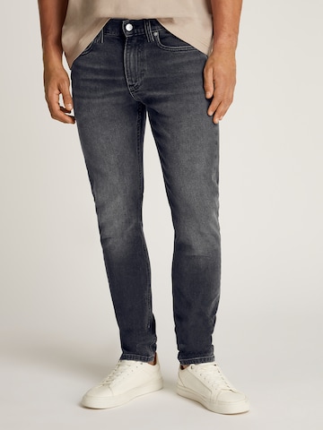 Coupe slim Jean Calvin Klein Jeans en noir : devant