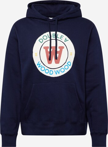 Sweat-shirt 'Ian' WOOD WOOD en bleu : devant