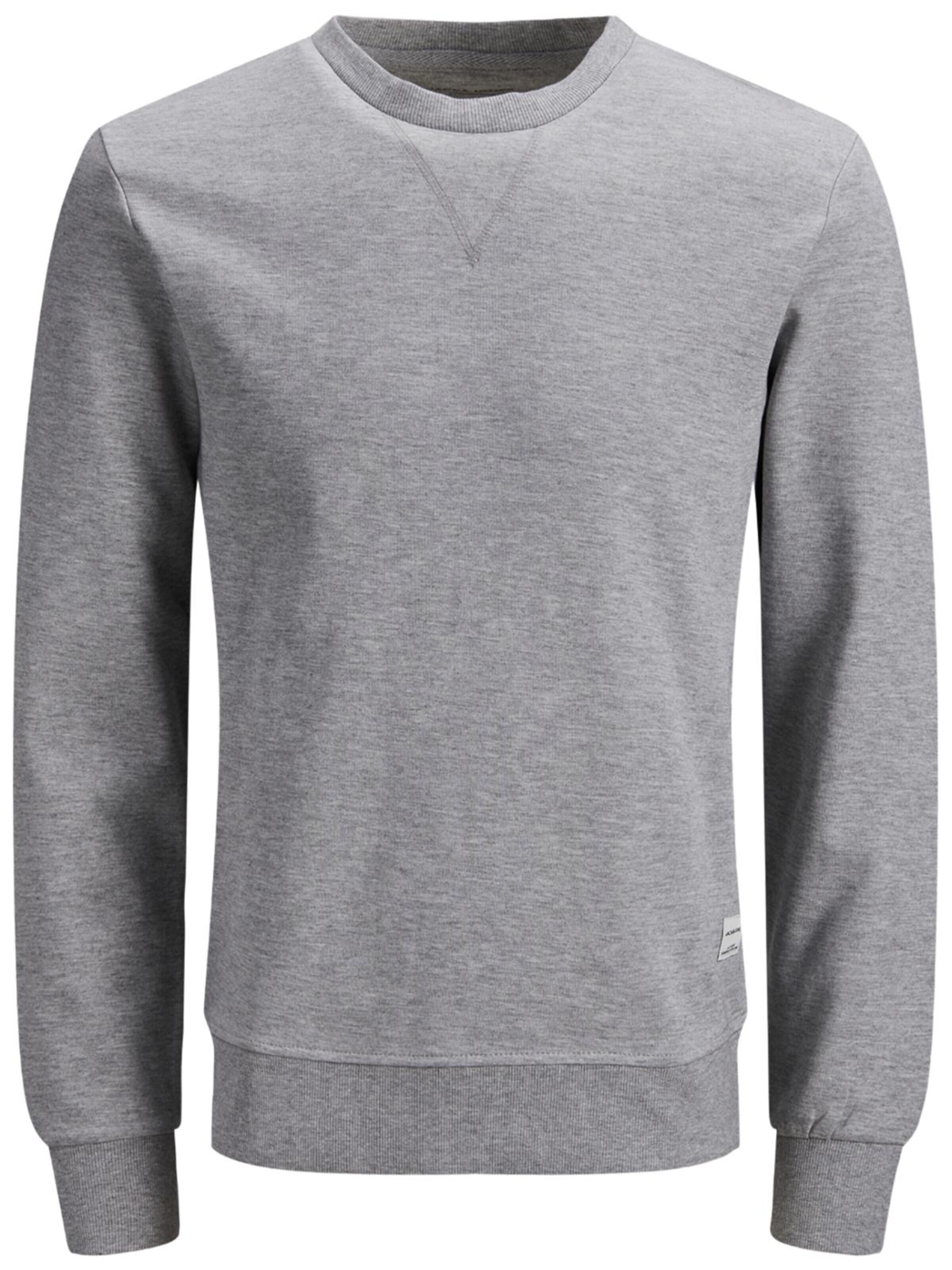 Jacks & Jones Sweatshirt 'Herren Sweatshirt' in Grey: front