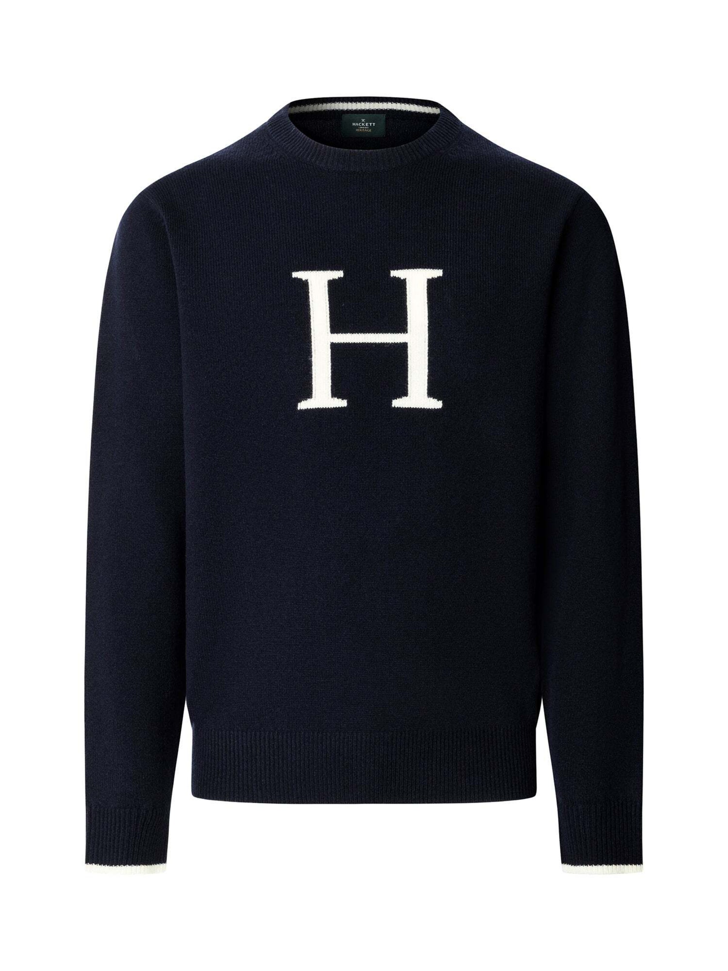 Hackett London Trui in Blauw: voorkant