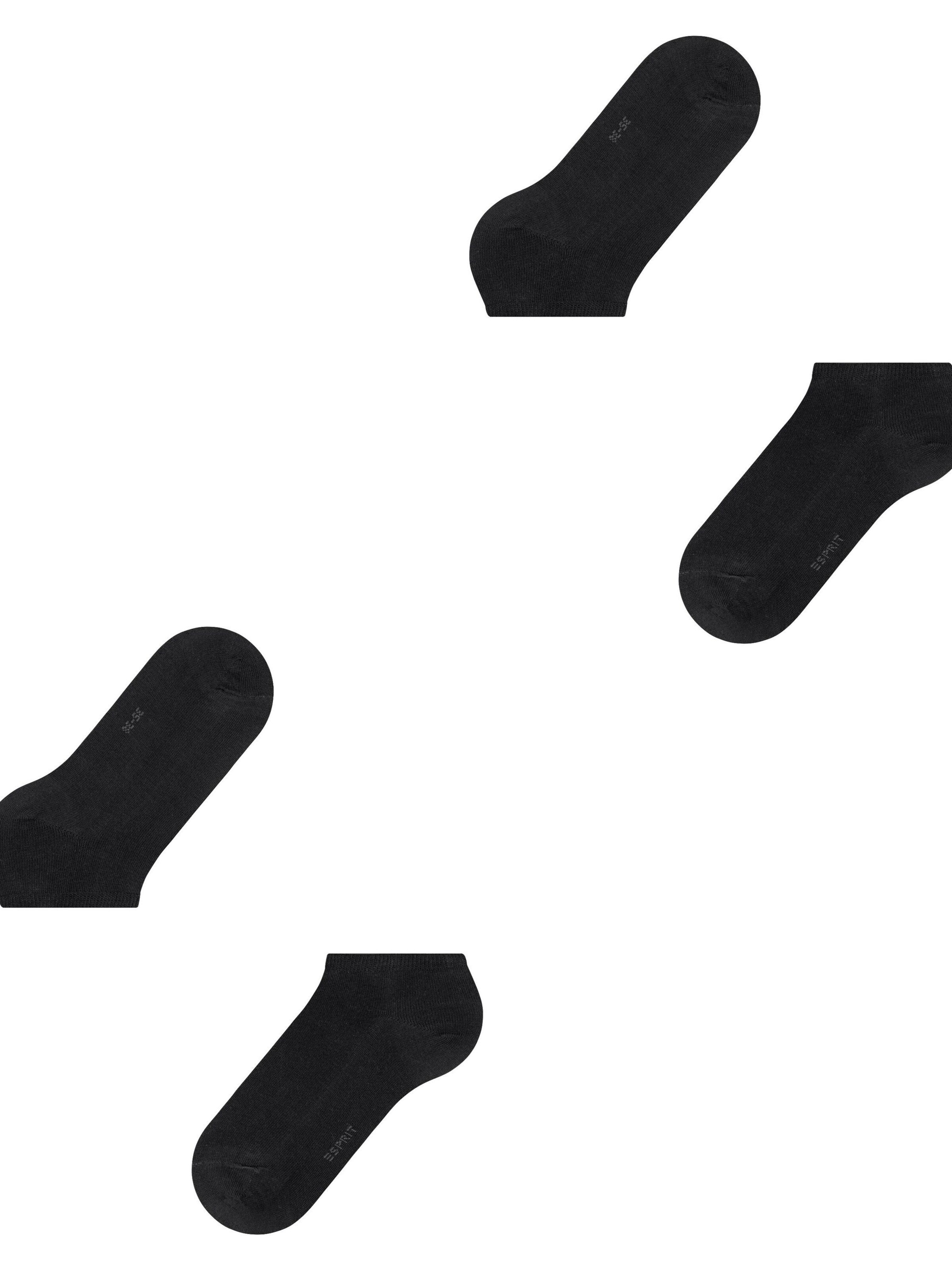 ESPRIT Socks 'Uni 2-Pack' in Black: front