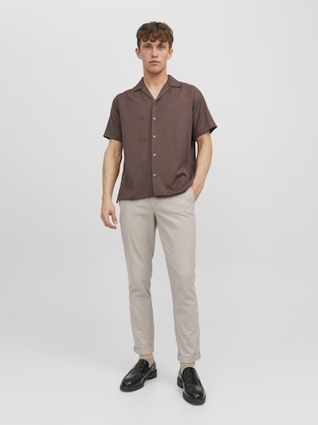 JACK & JONES Slimfit Chino kalhoty 'Marco' – béžová