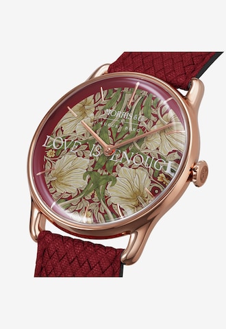 August Berg Analoog horloge in Rood