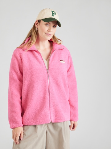ONLY Carmakoma Přechodná bunda 'CARHOLLY' – pink: přední strana