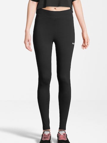 Skinny Pantaloni sport 'BENNDORF' de la FILA pe negru: față