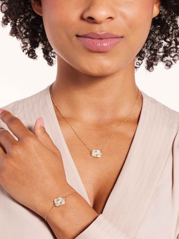 Lucardi Armband 'Dagi Knoten' in Goud: voorkant