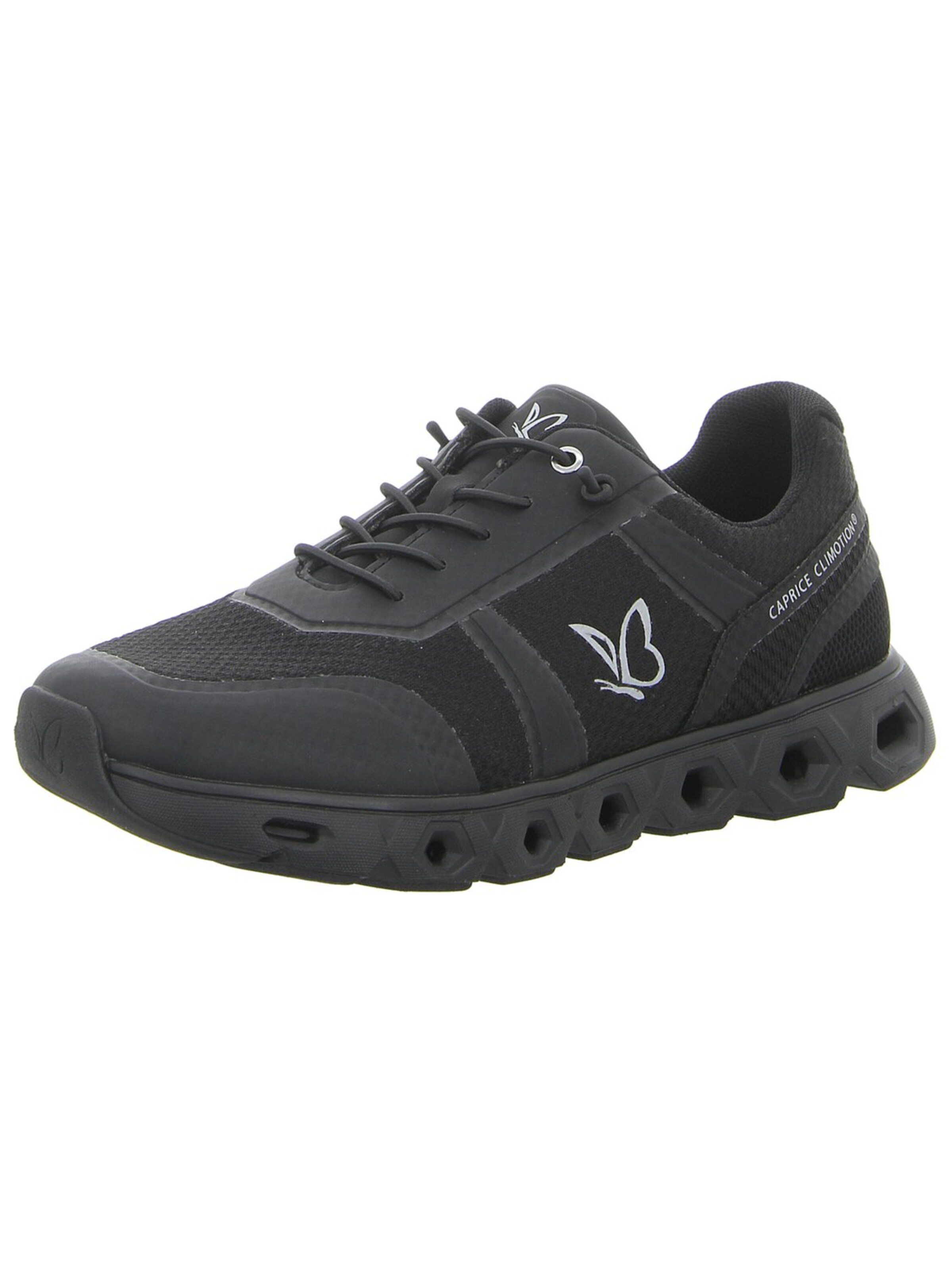 CAPRICE Athletic Lace-Up Shoes in Black: front