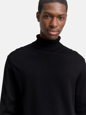 TOM TAILOR DENIM Pullover in Schwarz