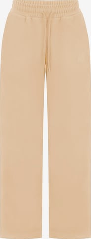 Loosefit Pantalon Smilodox en beige : devant