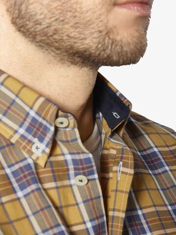 BABISTA Regular fit Button Up Shirt 'Clemelti' in Yellow