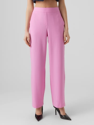 VERO MODA Regular Trousers 'Lis Cookie' in Pink: front