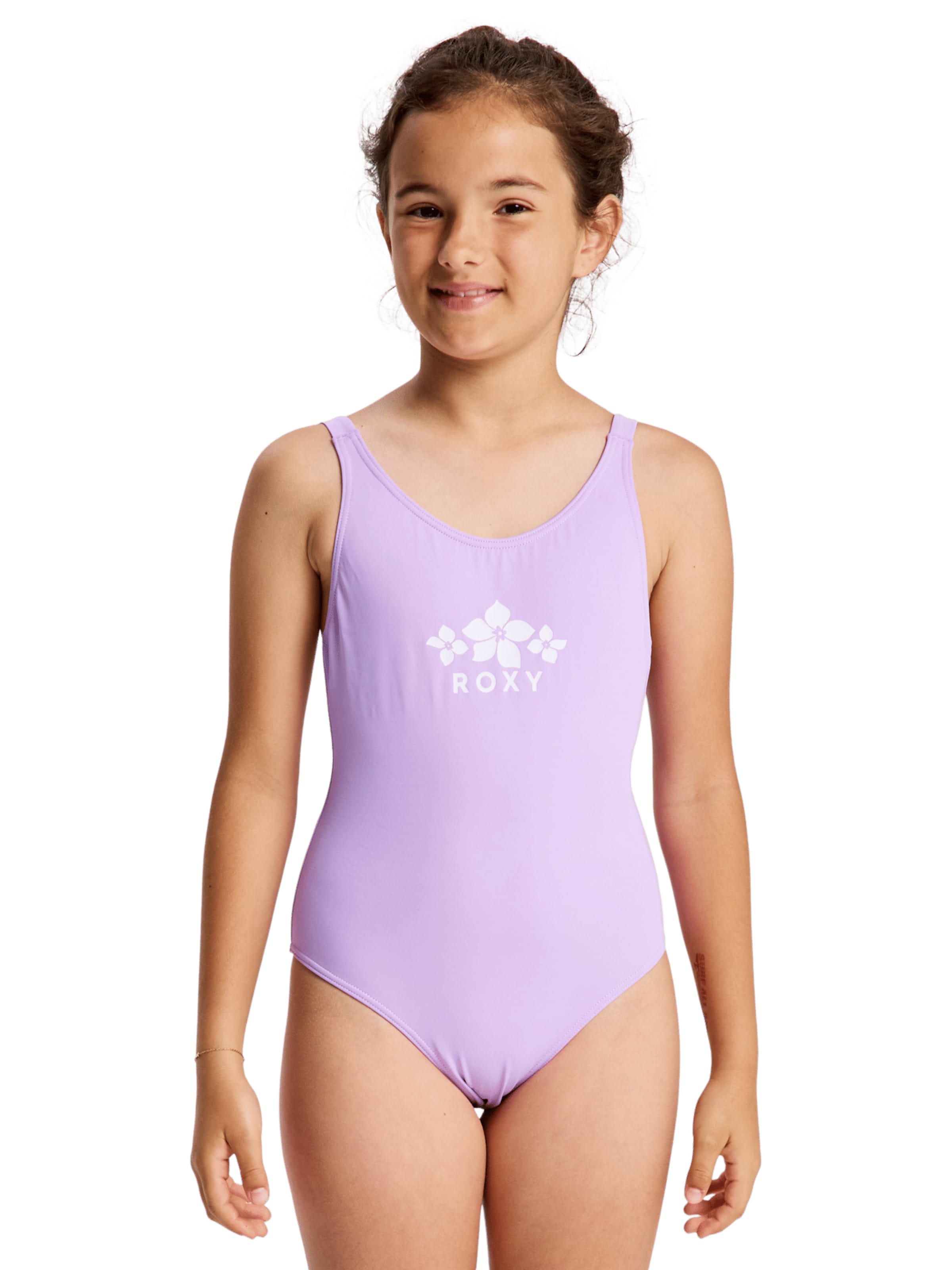ROXY Swimsuit 'Solid Active' in Purple: front