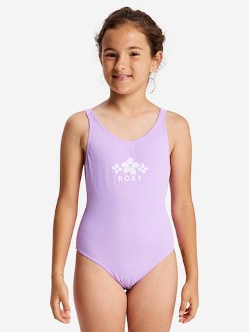 ROXY Swimsuit 'Solid Active' in Purple: front