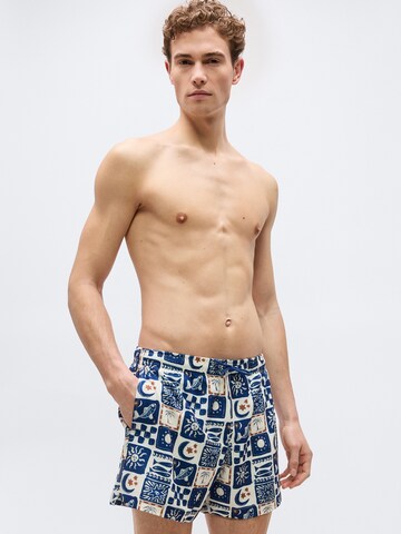 Abercrombie & Fitch Badeshorts i blå