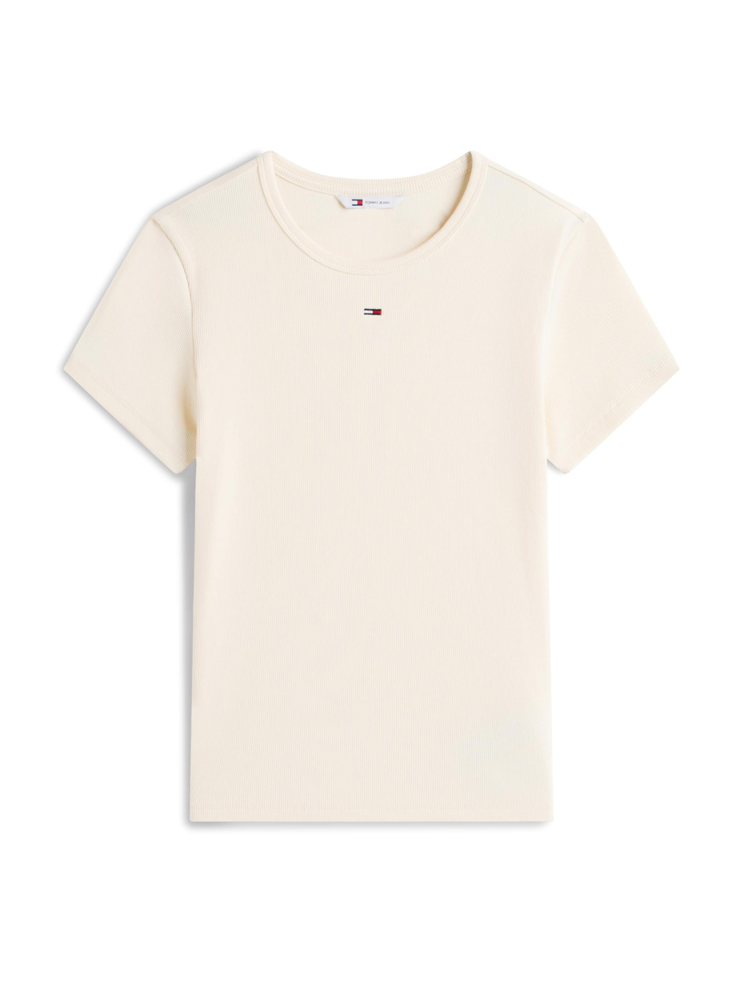Tommy Jeans - Camiseta 'ESSENTIAL' en beige: frente