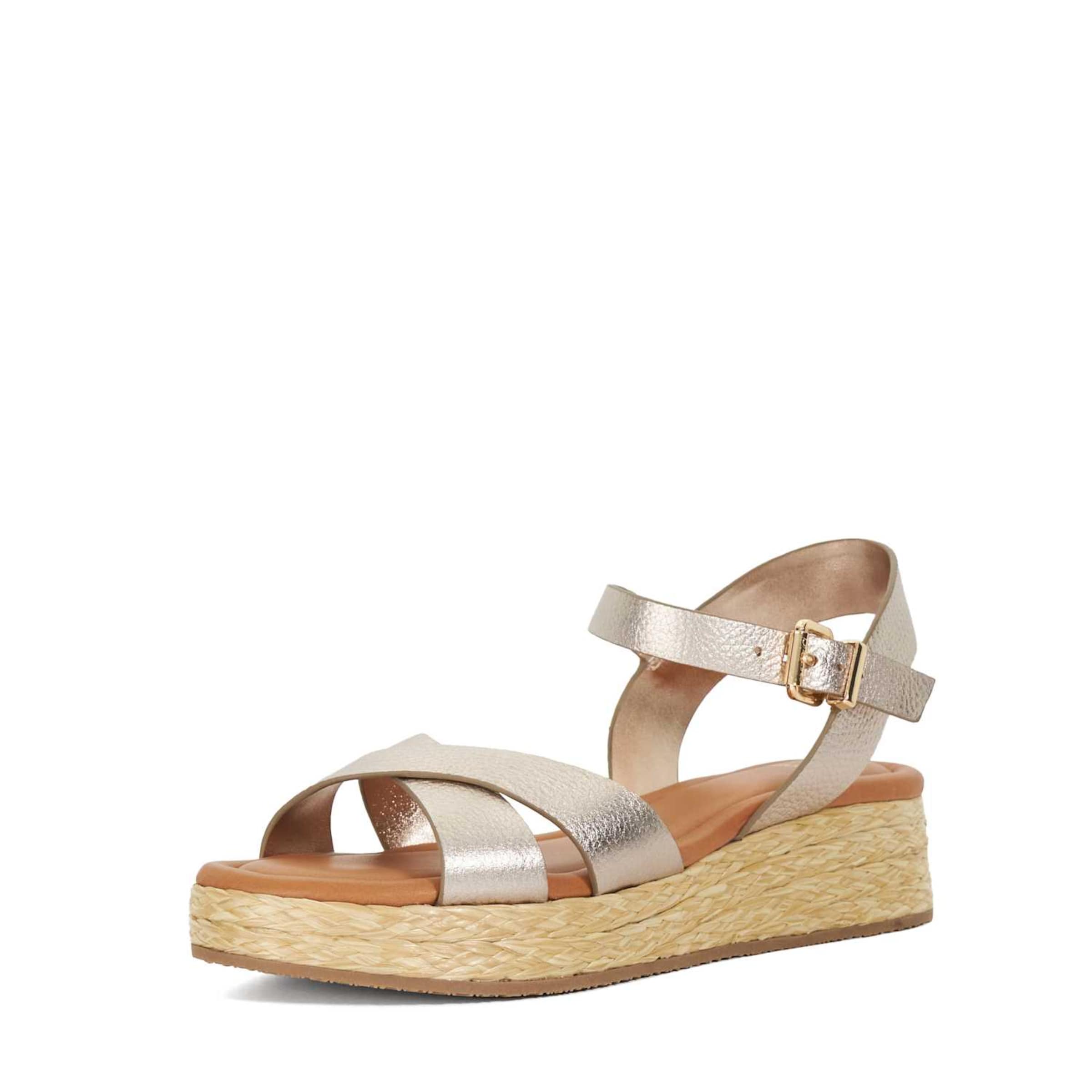 Sandales 'Littleton' Dune LONDON en or : devant