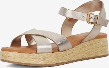 Sandales 'Littleton' Dune LONDON en or : devant