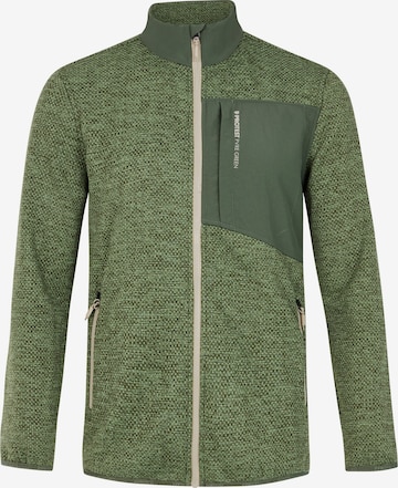 PROTEST Fleecejacke 'PRTHARPER' in Grün: Vorderseite