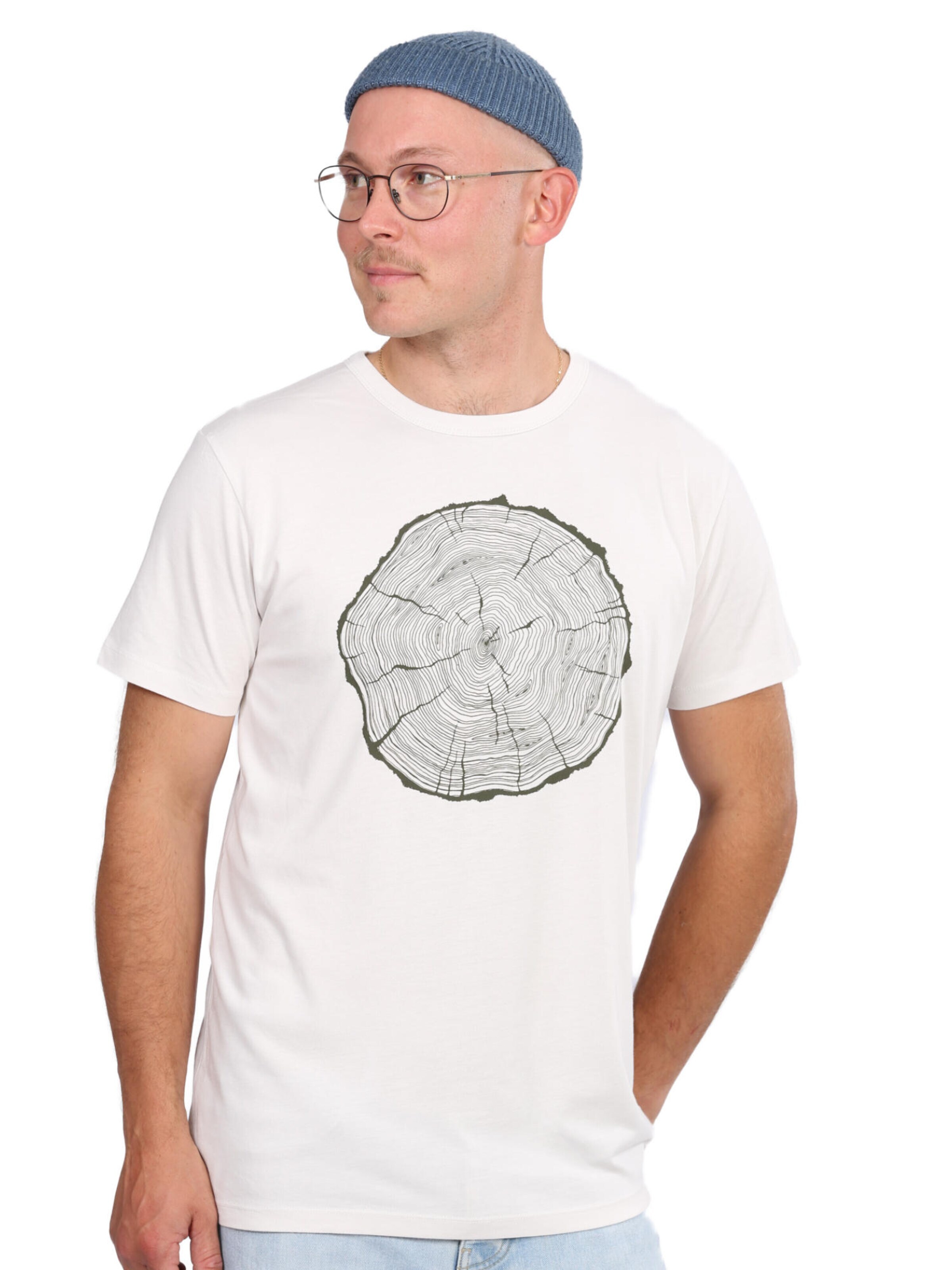 Life-Tree Shirt '"Biglsice" Warm White' in White