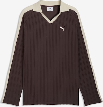 PUMA Poloshirt 'T7' in Braun: Vorderseite