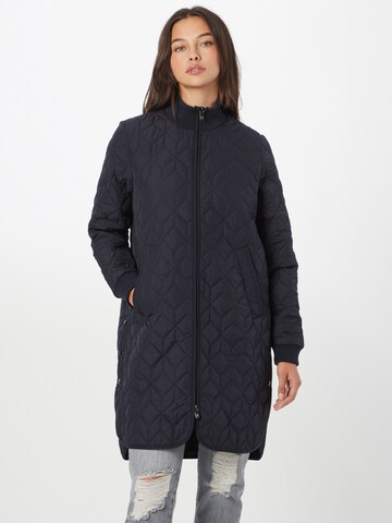 ILSE JACOBSEN Between-seasons coat in Blue: front