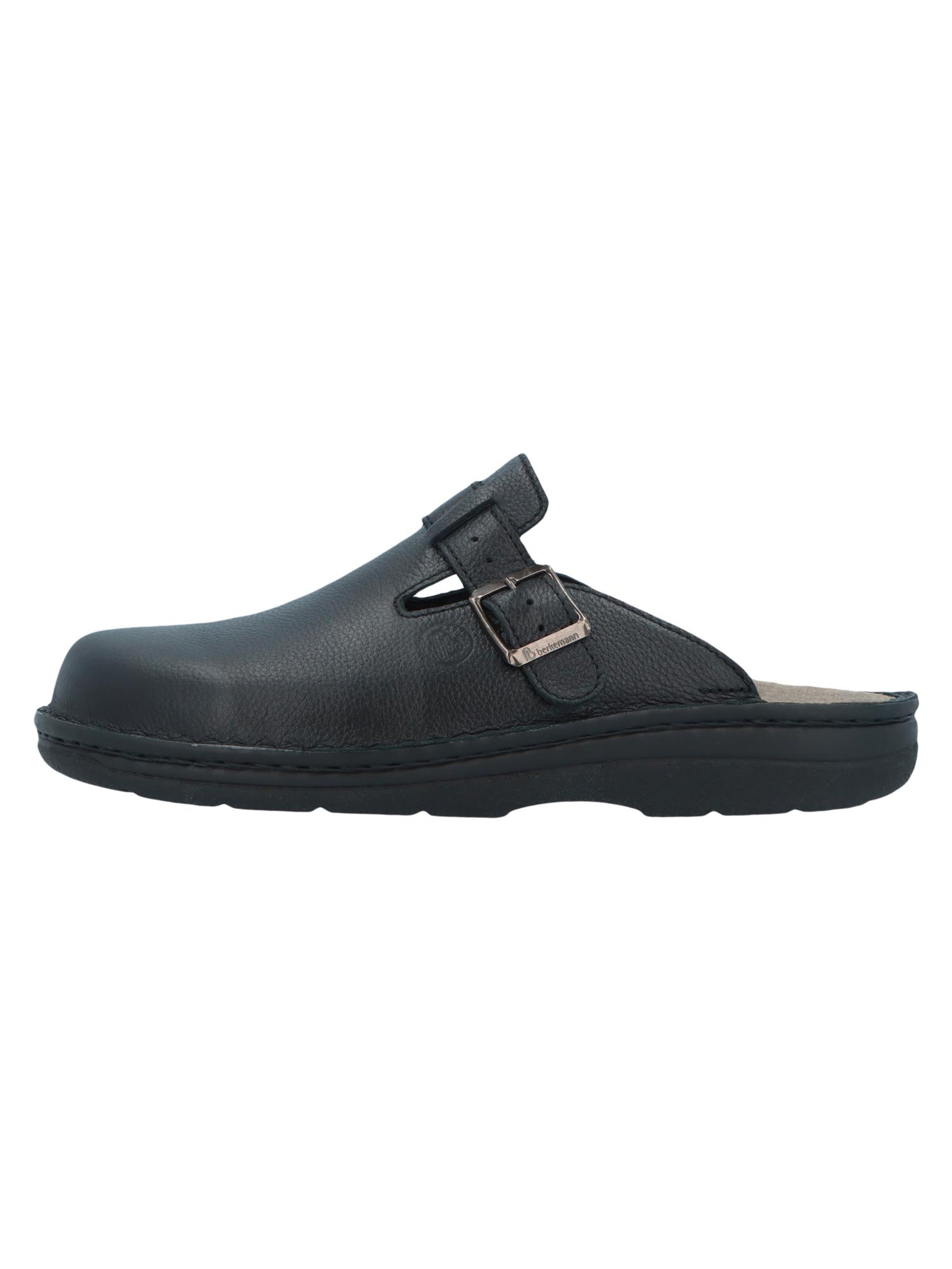 BERKEMANN Clogs 'Max-Plus' in Black: front
